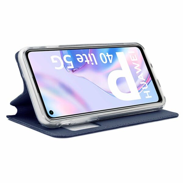 Funda COOL Flip Cover para Huawei P40 Lite 5G Liso Azul - Image 2