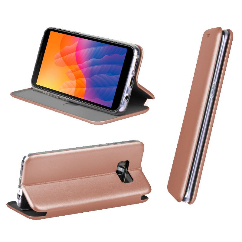Funda COOL Flip Cover para Huawei Y5p Elegance Rose Gold - Image 2