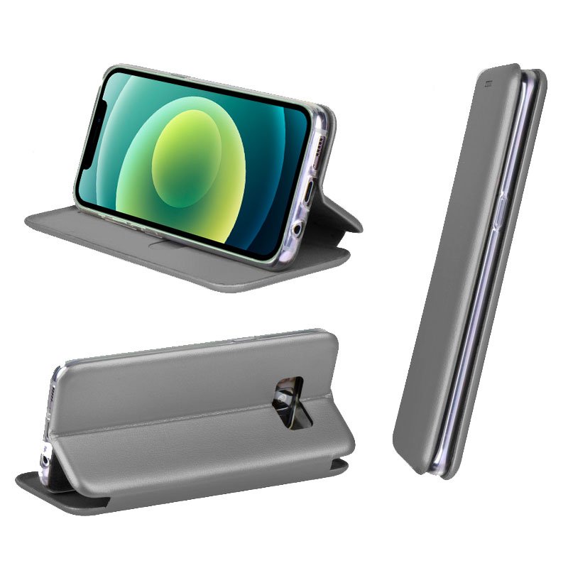 Funda COOL Flip Cover para iPhone 12 / 12 Pro Elegance Plata - Image 2