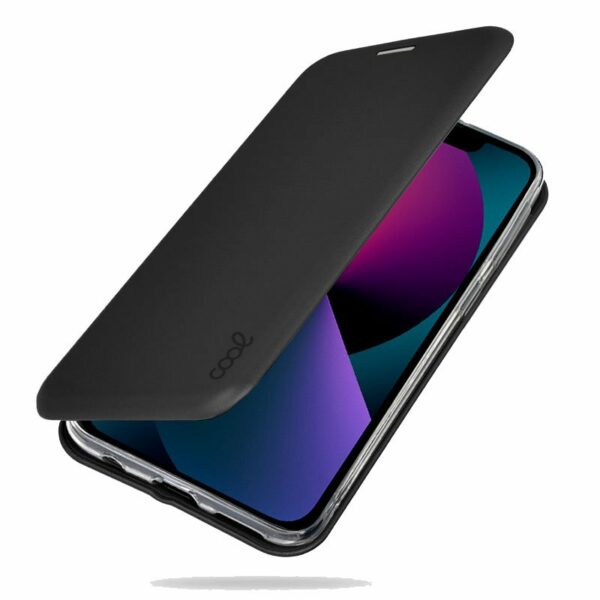 Funda COOL Flip Cover para iPhone 13 mini Elegance Negro - Image 3