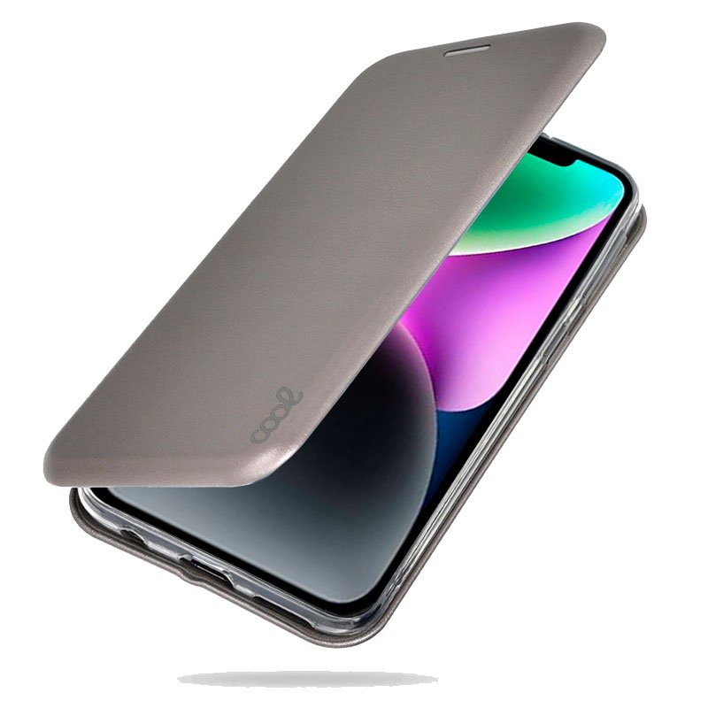 Funda COOL Flip Cover para iPhone 14 Elegance Plata - Image 2