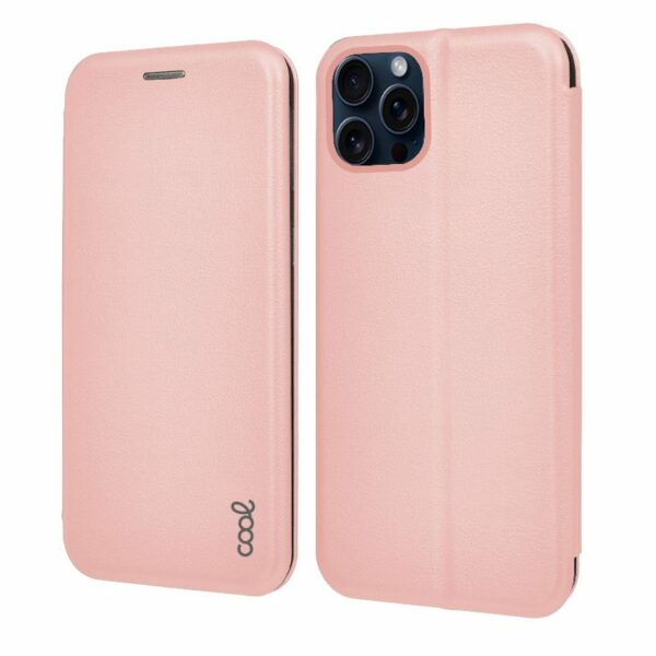 Funda COOL Flip Cover para iPhone 15 Pro Elegance Rose Gold - Image 2