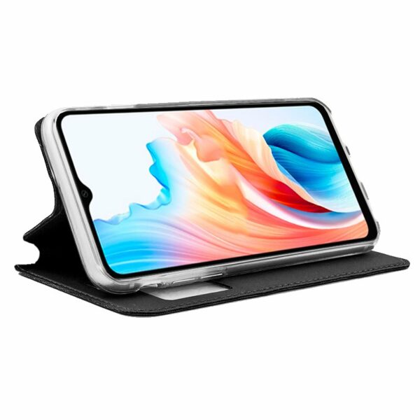 Funda COOL Flip Cover para Oppo A38 Liso Negro - Image 2