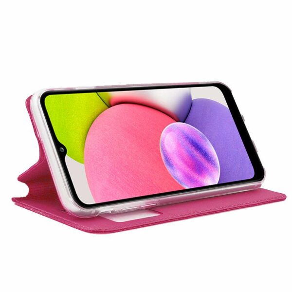 Funda COOL Flip Cover para Samsung A037 Galaxy A03s Liso Rosa - Image 2