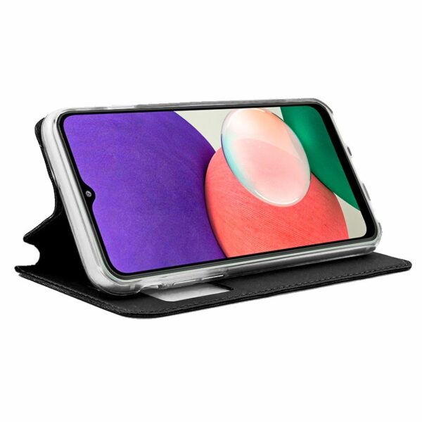 Funda COOL Flip Cover para Samsung A226 Galaxy A22 5G Liso Negro - Image 2