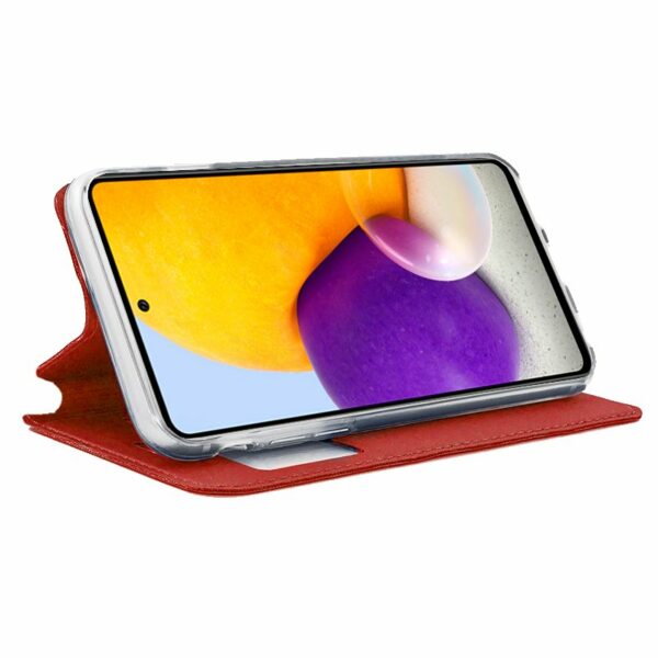Funda COOL Flip Cover para Samsung A725 Galaxy A72 Liso Rojo - Image 2