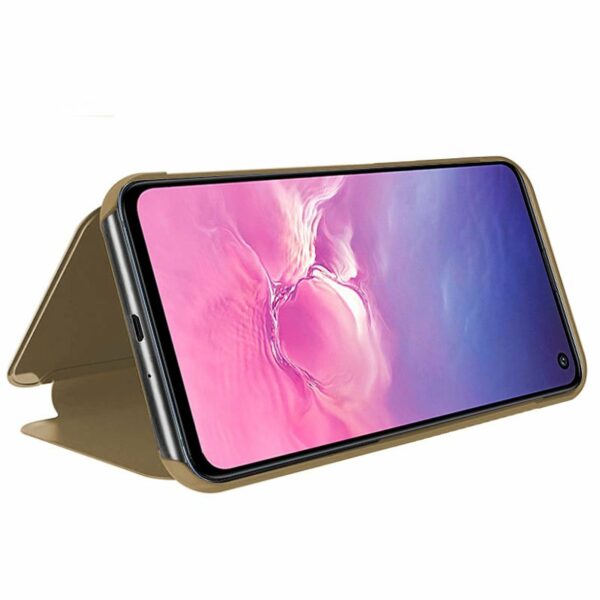 Funda COOL Flip Cover para Samsung G970 Galaxy S10e Clear View Dorado - Image 2