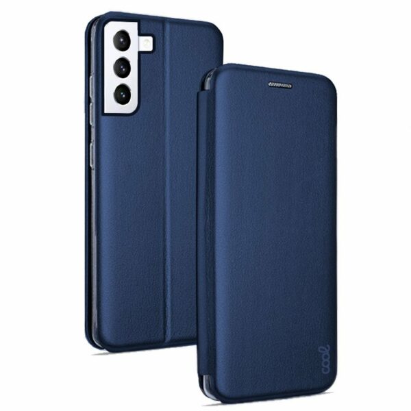Funda COOL Flip Cover para Samsung G990 Galaxy S21 Elegance Marino
