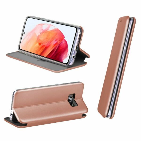 Funda COOL Flip Cover para Samsung G990 Galaxy S21 Elegance Rose Gold - Image 2