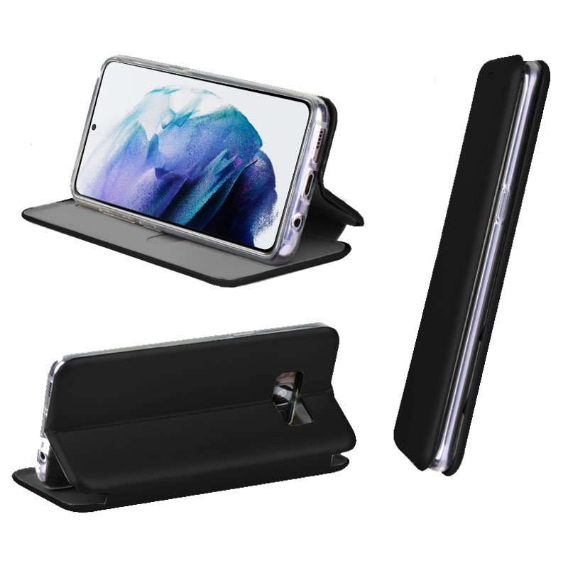 Funda COOL Flip Cover para Samsung G996 Galaxy S21 Plus Elegance Negro - Image 2