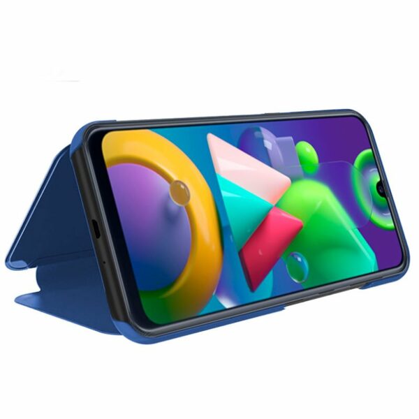Funda COOL Flip Cover para Samsung M215 Galaxy M21 / M31 Clear View Azul - Image 2