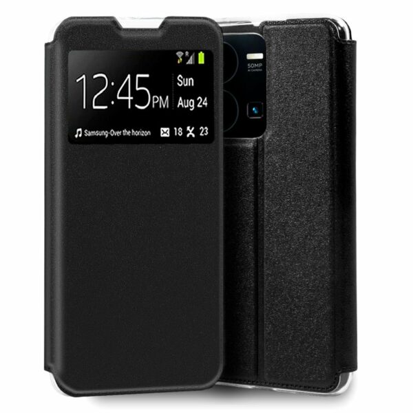 Funda COOL Flip Cover para Vivo Y22s / Y35 Liso Negro