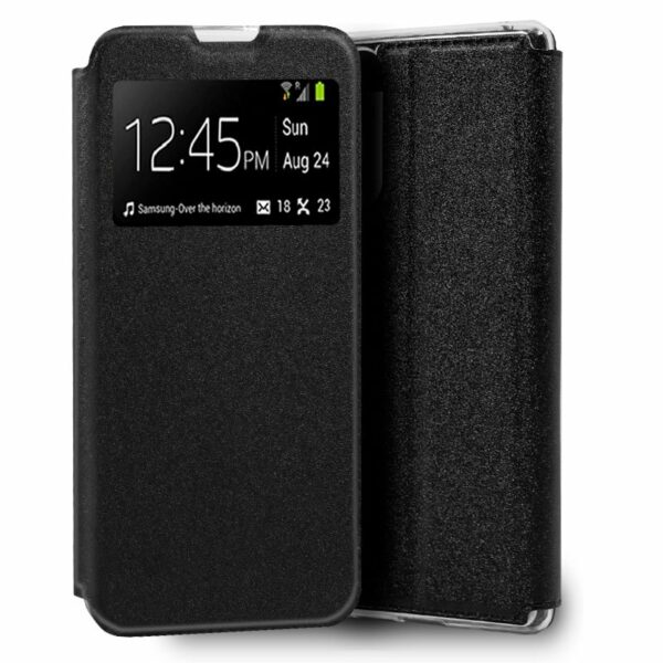 Funda COOL Flip Cover para Wiko View 4 / View 4 Lite Liso Negro