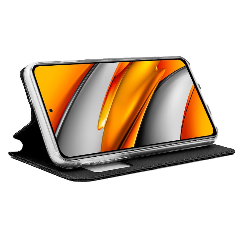 Funda COOL Flip Cover para Xiaomi Mi 11i / Pocophone F3 Liso Negro - Image 2