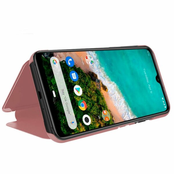 Funda COOL Flip Cover para Xiaomi Mi A3 Clear View Rosa - Image 2