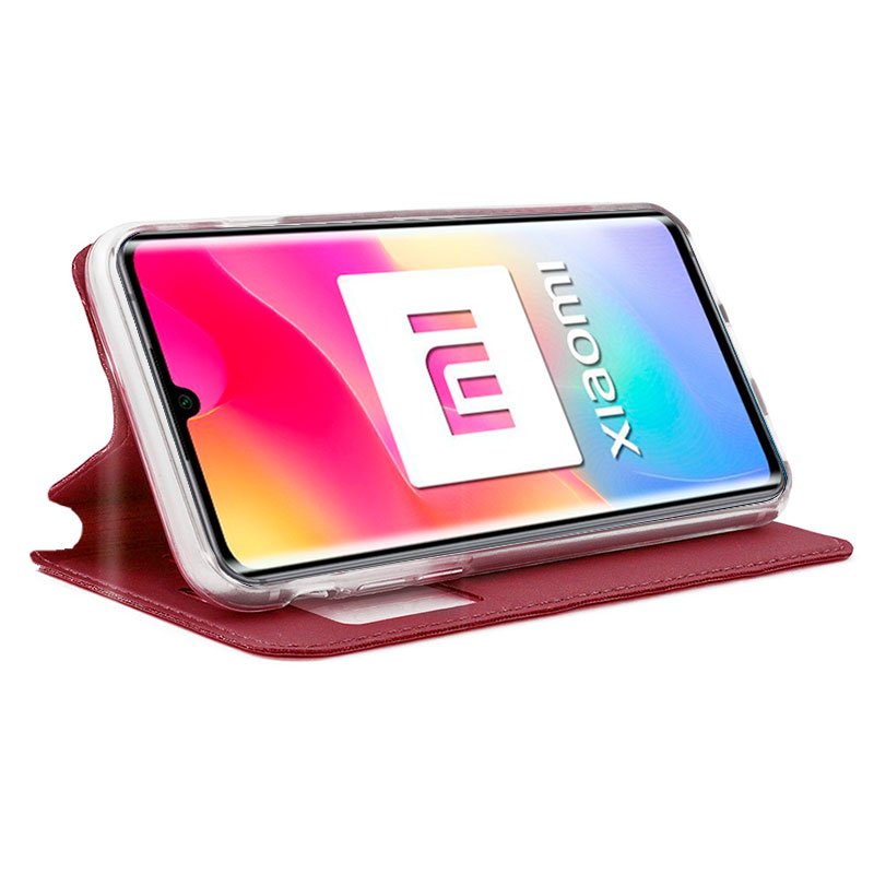 Funda COOL Flip Cover para Xiaomi Mi Note 10 Lite Liso Rojo - Image 2