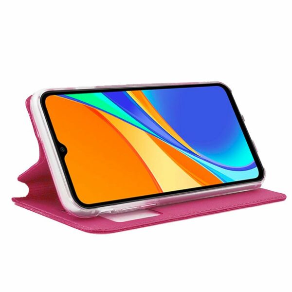 Funda COOL Flip Cover para Xiaomi Redmi 9C / 10A Liso Rosa - Image 2