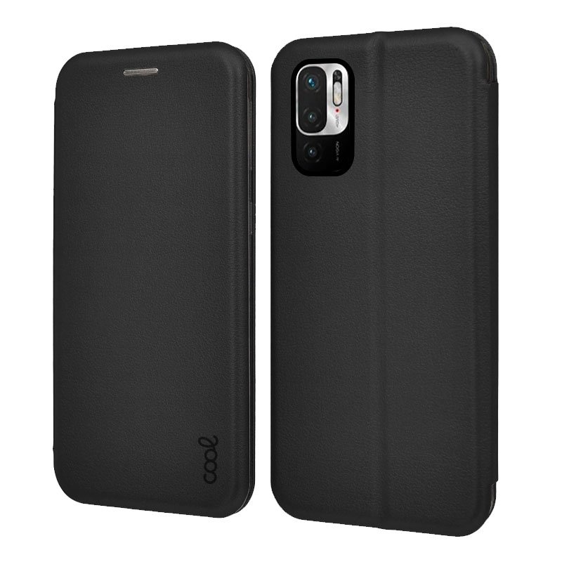 Funda COOL Flip Cover para Xiaomi Redmi Note 10 5G / Pocophone M3 Pro 5G Elegance Negro - Image 2
