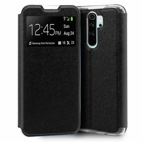Funda COOL Flip Cover para Xiaomi Redmi Note 8 Pro Liso Negro