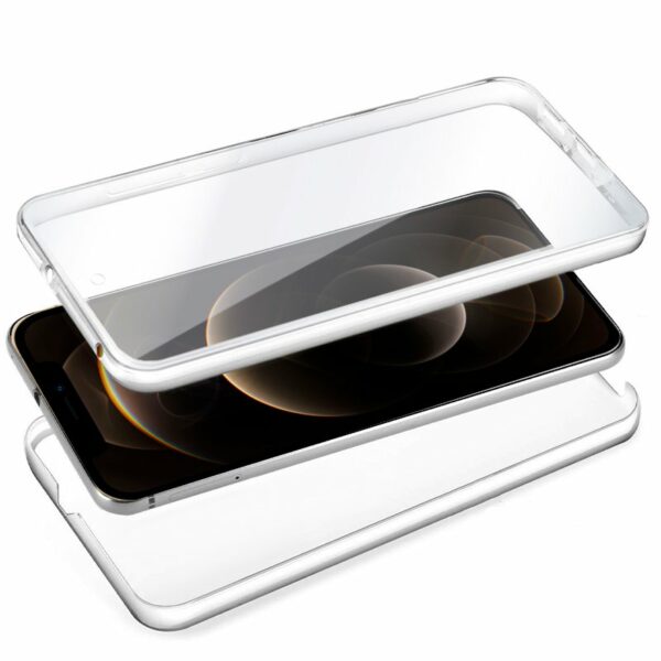 Funda COOL Silicona 3D para iPhone 12 Pro Max (Transparente Frontal + Trasera) - Image 2