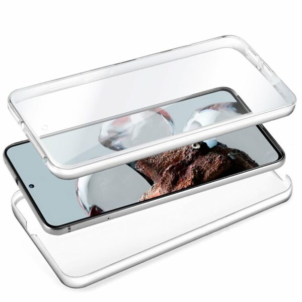 Funda COOL Silicona 3D para Xiaomi 12T / 12T Pro (Transparente Frontal + Trasera) - Image 2