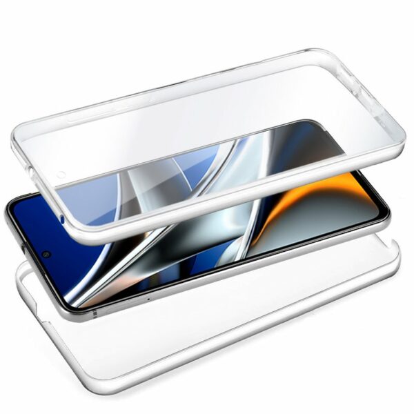 Funda COOL Silicona 3D para Xiaomi Poco X4 Pro 5G (Transparente Frontal + Trasera) - Image 2