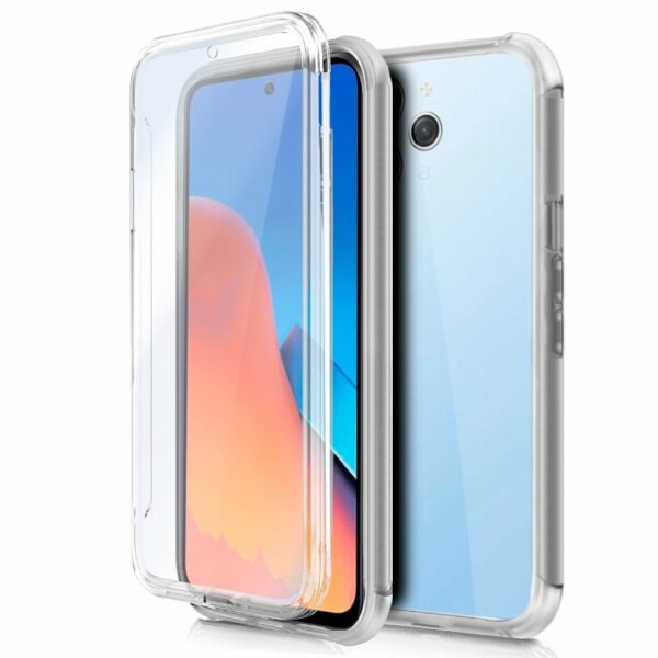 Funda COOL Silicona 3D para Xiaomi Redmi 12 (Transparente Frontal + Trasera)