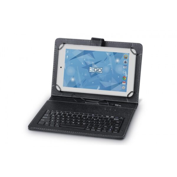 FUNDA TABLET CON TECLADO USB 3GO 10" NEGRA