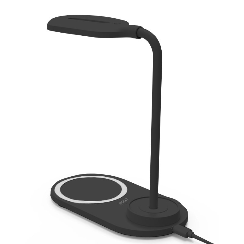 Lámpara LED + Base Carga Inalámbrica Qi COOL Negro - Image 5
