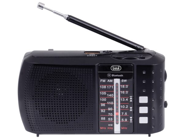 RADIO PORTÁTIL MULTIBANDA BLUETOOTH USB MICRO SD TREVI RA 7F20 BT NEGRO