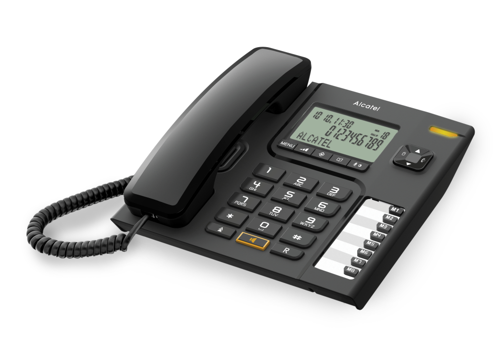 TELEFONO CON CABLE ALCATEL T76 CE BLK