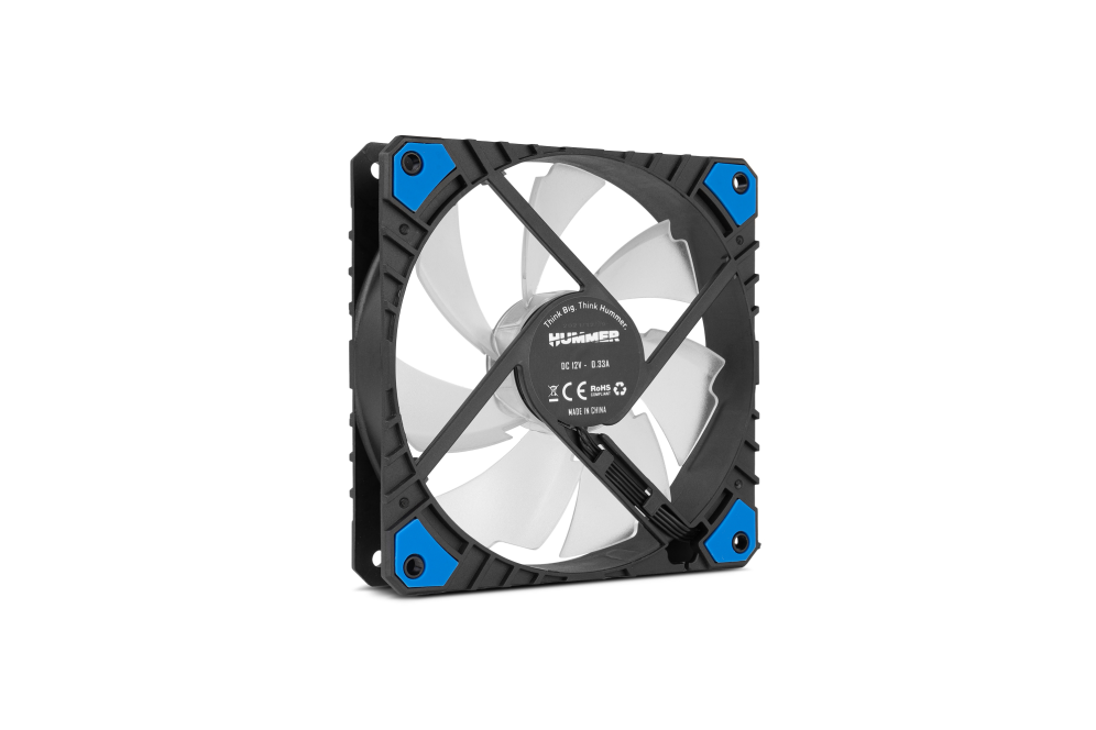 VENTILADOR NOX HUMMER H-FAN PRO PWM LED FAN AZUL