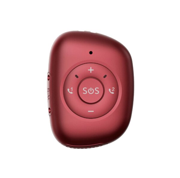 Leotec Tracker GPS 4G WiFi - Boton SOS - Alarma de Caidas - Recordatorio de Pastillas - Color Rojo