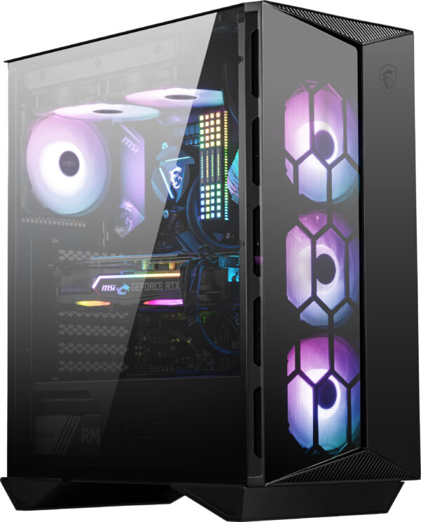 Torre e - atx msi mpg gungnir 110r - 3x vent 120mm argb - cristal templado