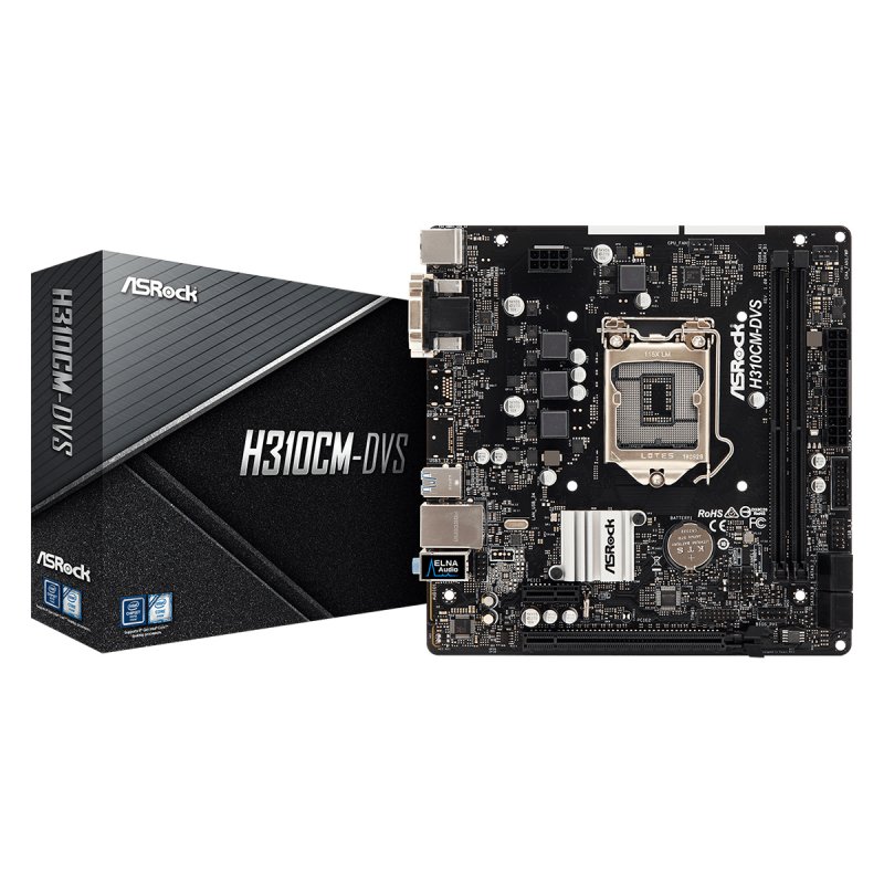 Placa base asrock 1151 h310cm - dvs m - atx - 2x ddr4 - 4x sata3 - 2x usb 3.1 - 4x usb 2.0 90 - mxb8k0 - a0uayz