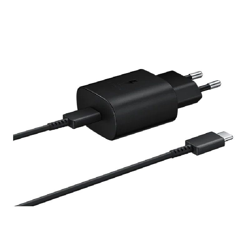 Cargador samsung ep - ta800xbegww usb tipo c negro 25w cable incluido