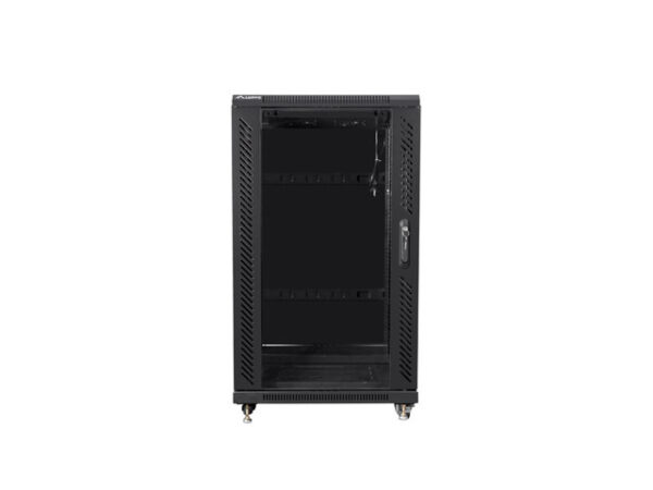 Armario rack lanberg 22u 600x600 autoensamblado 19pulgadas hasta 60kg negro
