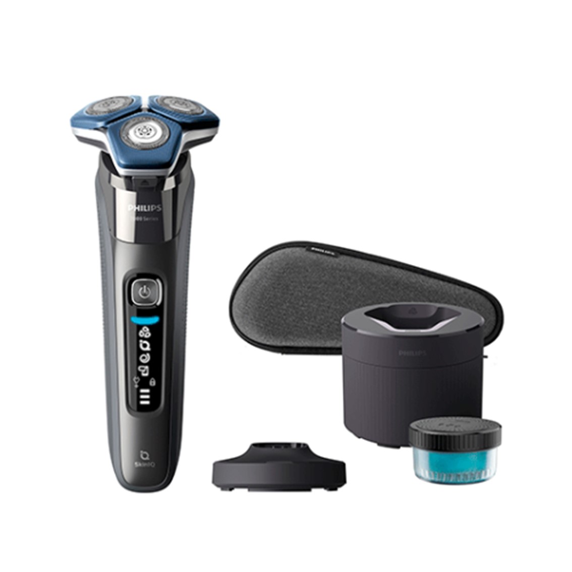 Afeitadora philips shaver series 7000 s7887 - 55 skiniq - recorta - afeita - humedo - seco - 60min