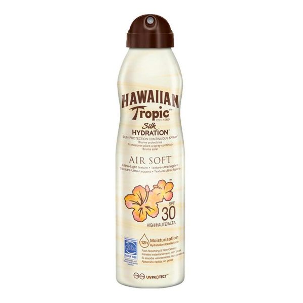 Hawaiian Tropic Silk Hydration Air Soft Protector Solar Bruma Spf30 177ml