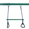 Conjunto de baloiços com argolas de ginástica e 4 assentos aço - Image 8