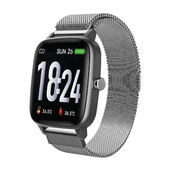 RELOJ SAMI WEARABLE SMARTBAND - DUO SAFE - NEGRO/PLATA