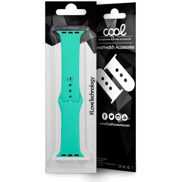 Correa COOL para Apple Watch Series 1 / 2 / 3 / 4 / 5 / 6 / 7 / 8 / SE (38 / 40 / 41 mm) Goma Mint - Image 2