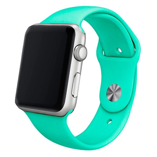 Correa COOL para Apple Watch Series 1 / 2 / 3 / 4 / 5 / 6 / 7 / 8 / SE (38 / 40 / 41 mm) Goma Mint