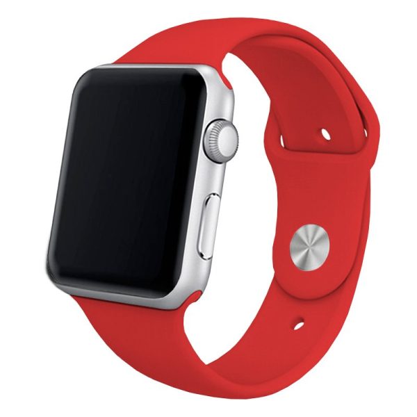 Correa COOL para Apple Watch Series 1 / 2 / 3 / 4 / 5 / 6 / 7 / 8 / SE (38 / 40 / 41 mm) Goma Rojo