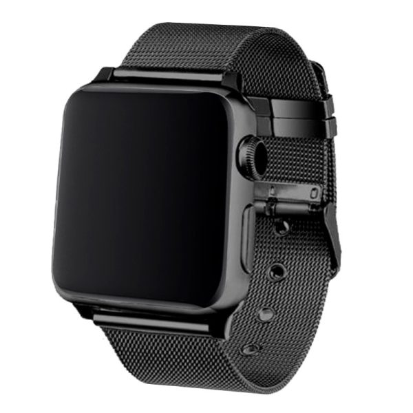 Correa COOL para Apple Watch Series 1 / 2 / 3 / 4 / 5 / 6 / 7 / 8 / SE (38 / 40 / 41 mm) Metal Negro