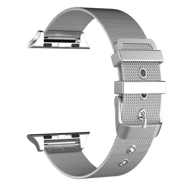 Correa COOL para Apple Watch Series 1 / 2 / 3 / 4 / 5 / 6 / 7 / 8 / SE (38 / 40 / 41 mm) Metal Plata - Image 2