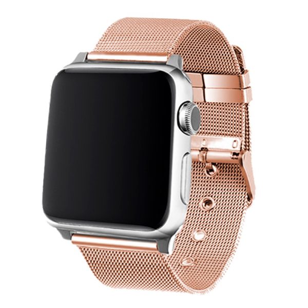 Correa COOL para Apple Watch Series 1 / 2 / 3 / 4 / 5 / 6 / 7 / 8 / SE (38 / 40 / 41 mm) Metal Rose Gold