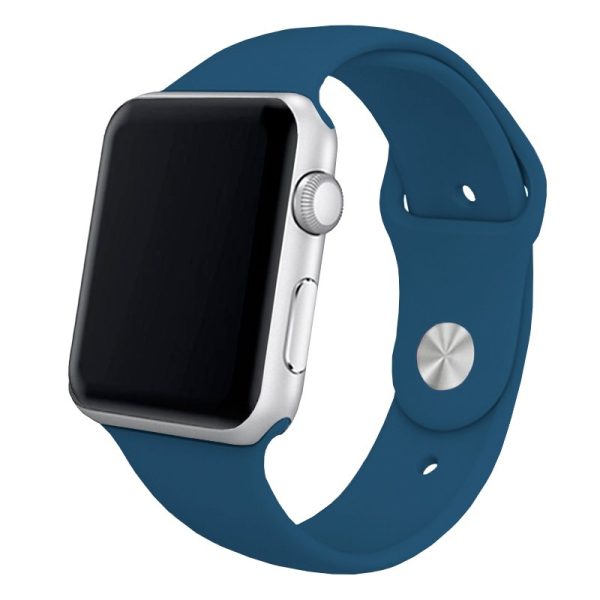 Correa COOL para Apple Watch Series 1 / 2 / 3 / 4 / 5 / 6 / 7 / 8 / SE (42 / 44 / 45 mm) Goma Azul