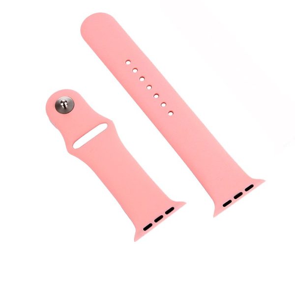 Correa COOL para Apple Watch Series 1 / 2 / 3 / 4 / 5 / 6 / 7 / 8 / SE (42 / 44 / 45 mm) Goma Rosa - Image 3