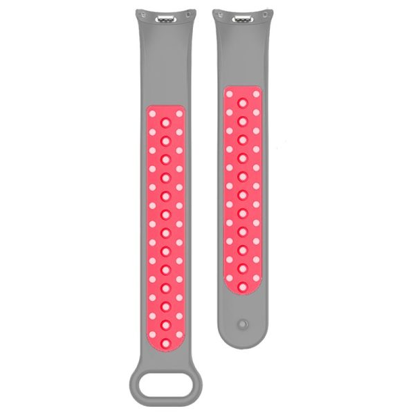 Correa COOL para Xiaomi Smart Band 8 Sport Gris-Rosa - Image 5